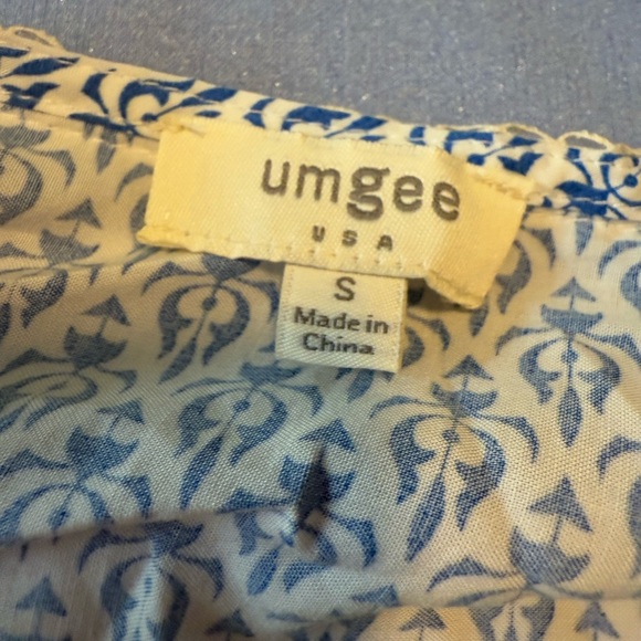 Umgee Blue and Orange Patterned Tunic - Picture 6 of 6